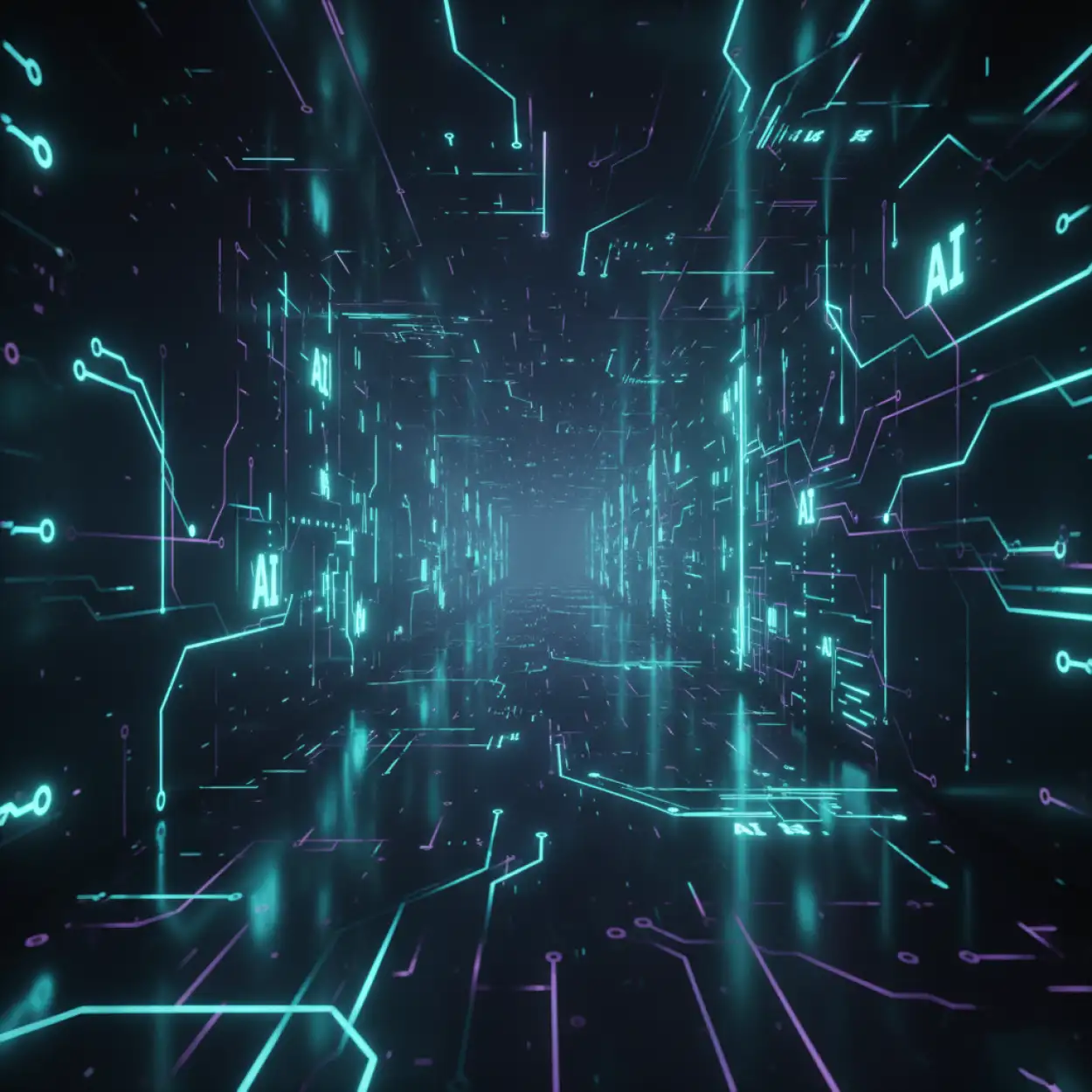 Free Download Ai Business Background Data Flow Concept - High Quality Ai Business Background Background