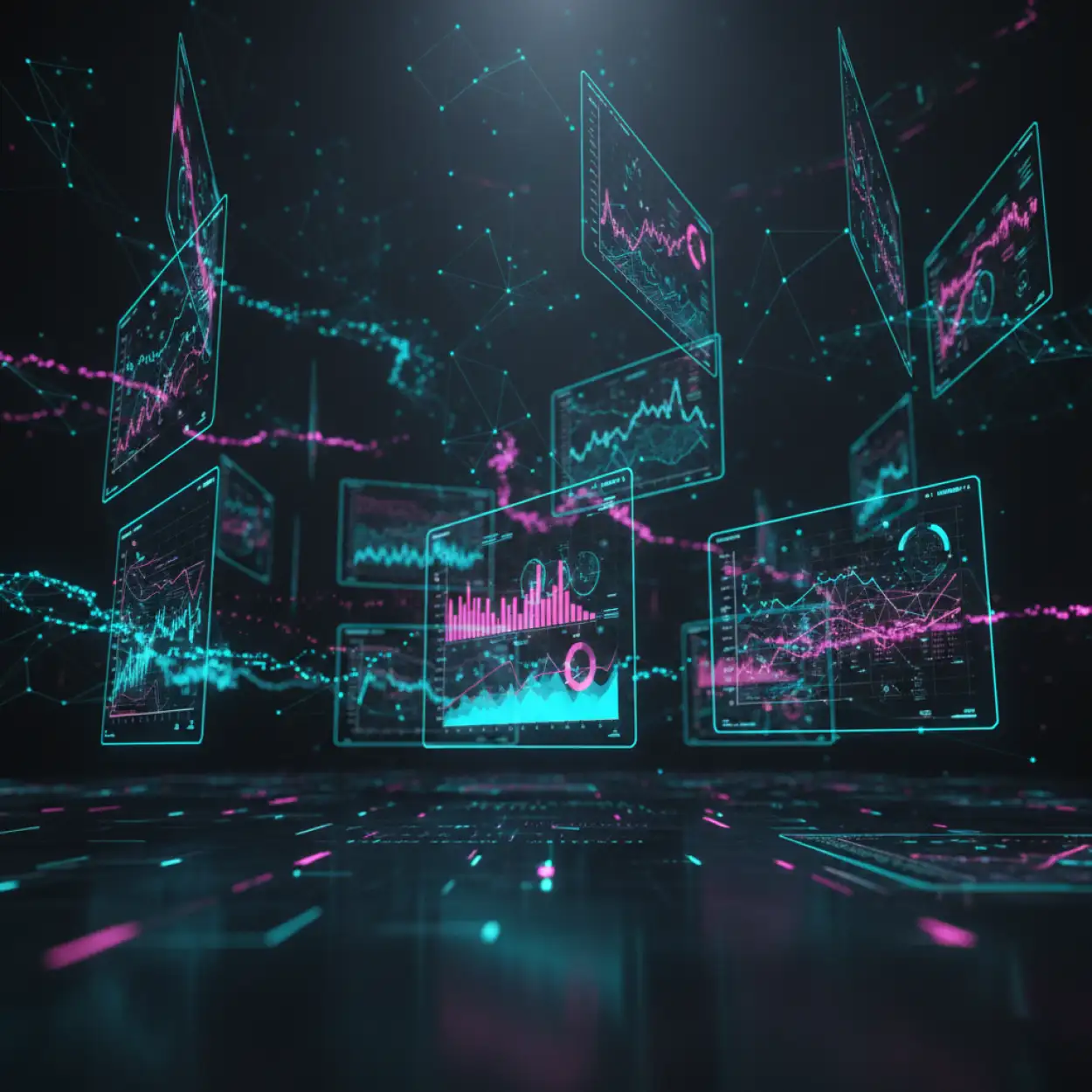 Free Download Ai Business Background With Abstract Shapes - High Quality Ai Business Background Background