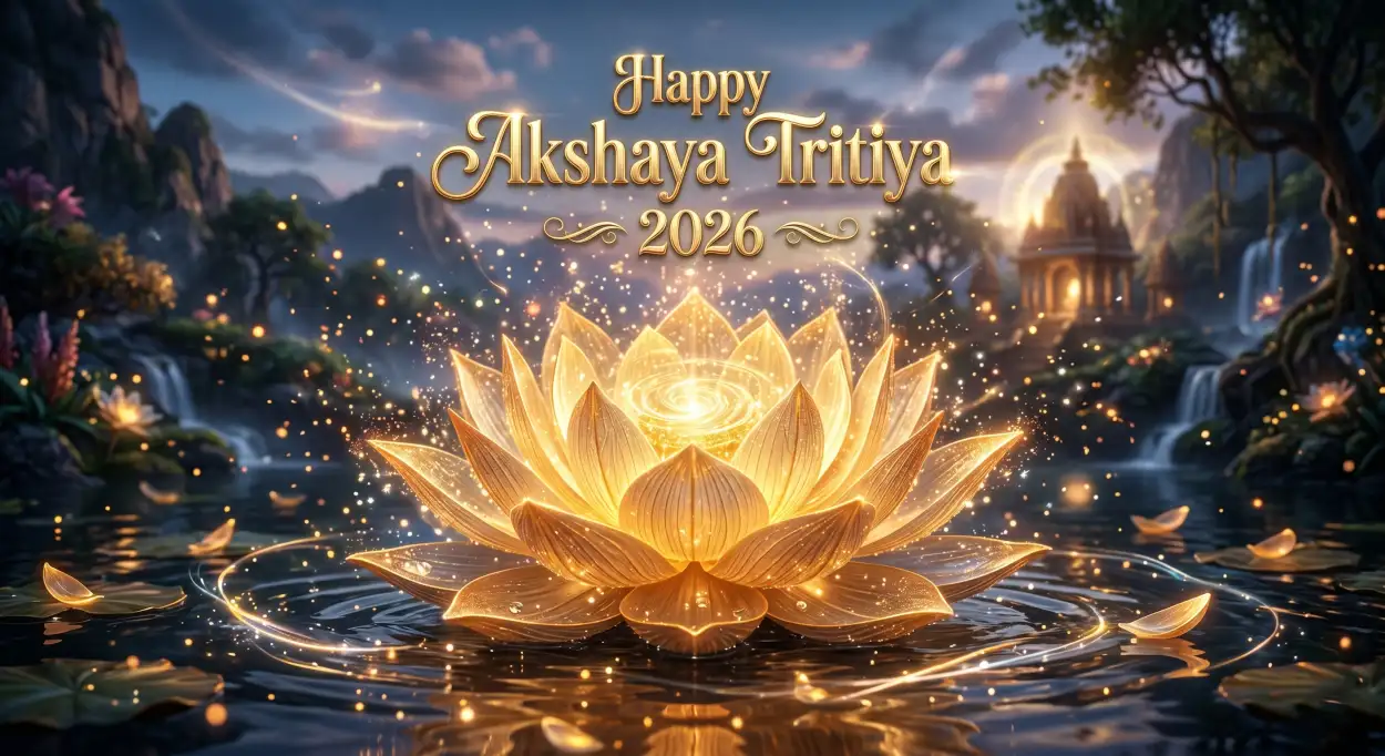 Free Download Akshaya Tritiya 2026 Wishes Hindu Festival Banner - High Quality Akshaya Tritiya 2026 Wishes Image