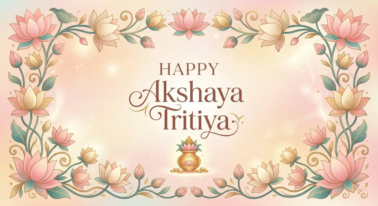 Free Download Akshaya Tritiya Elegant Background Images - High Quality Happy Akshaya Tritiya 2026 Background Image