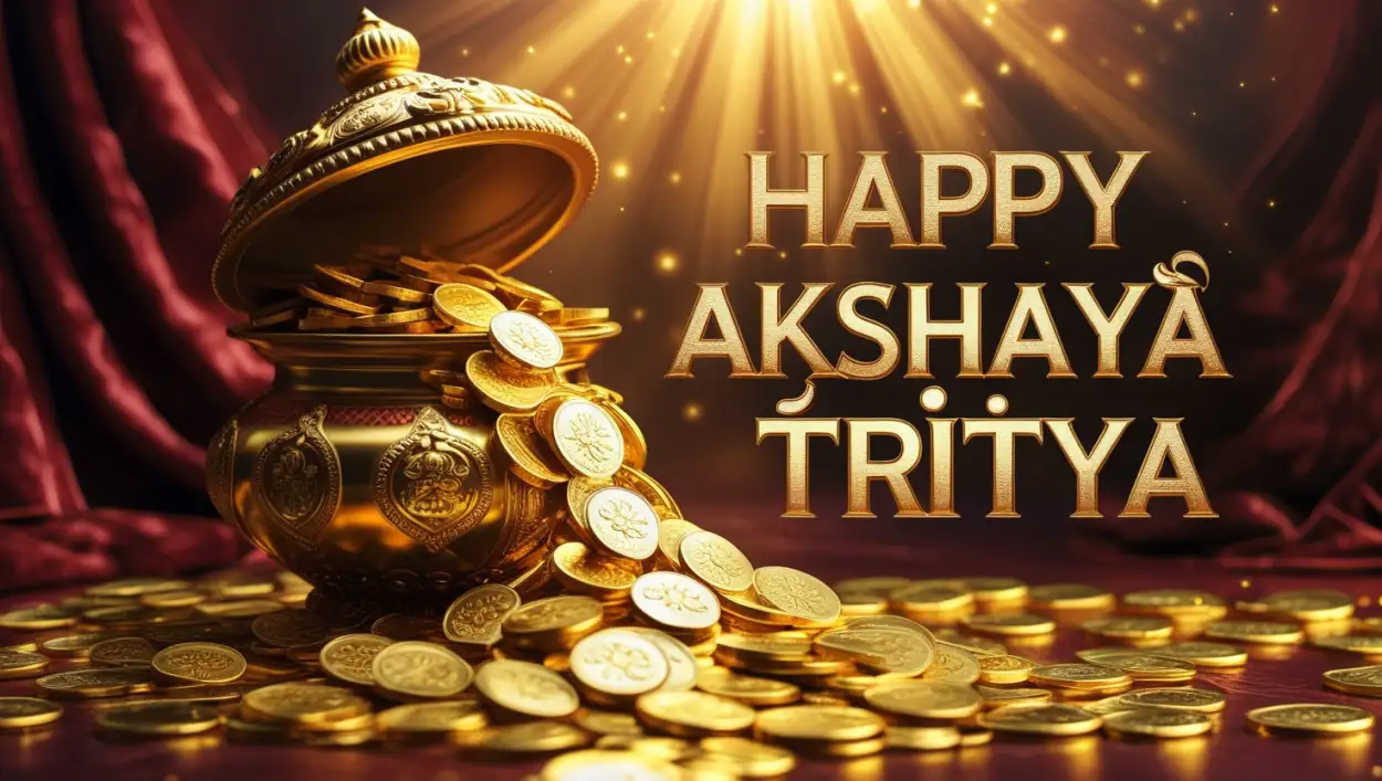 Free Download Akshaya Tritiya Gold Coin Offers 2025 - High Quality Happy Akshaya Tritiya Background