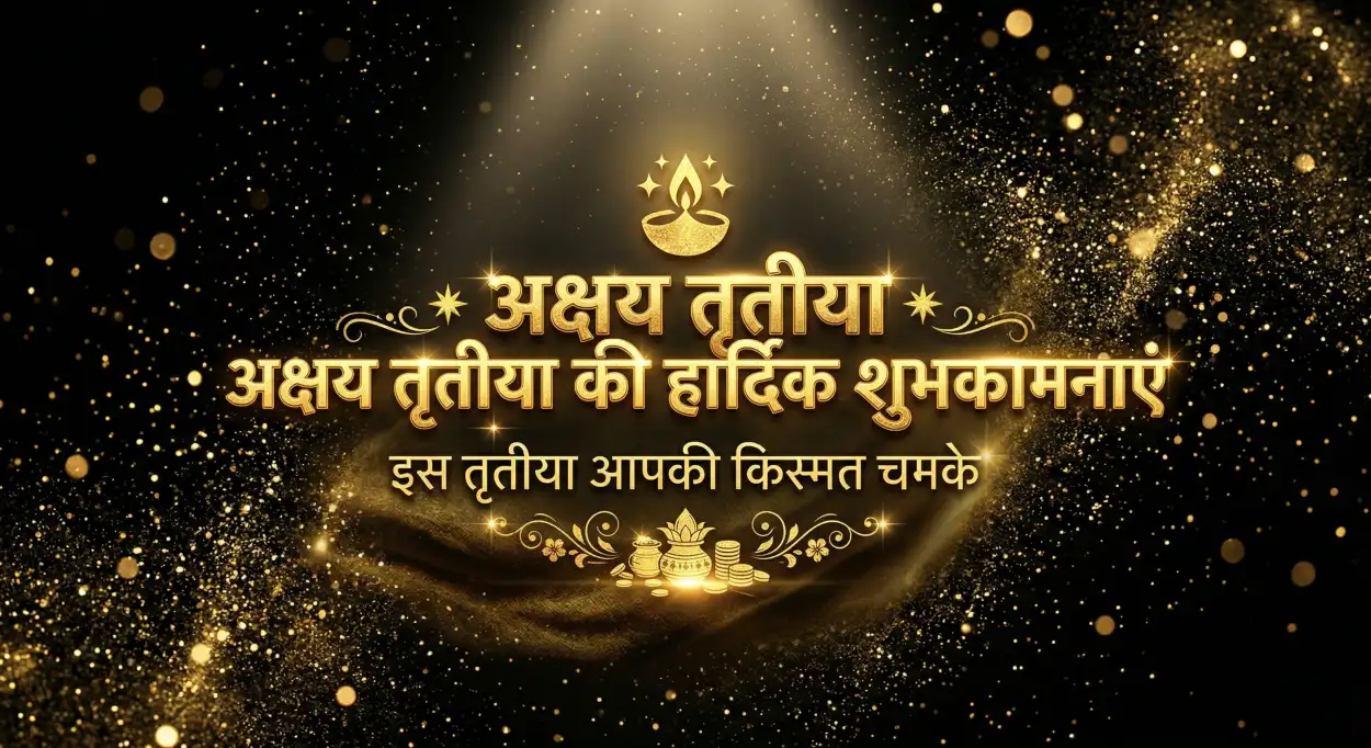 Free Download Akshaya Tritiya Message In Hindi 2026 - High Quality Happy Akshaya Tritiya 2026 Image