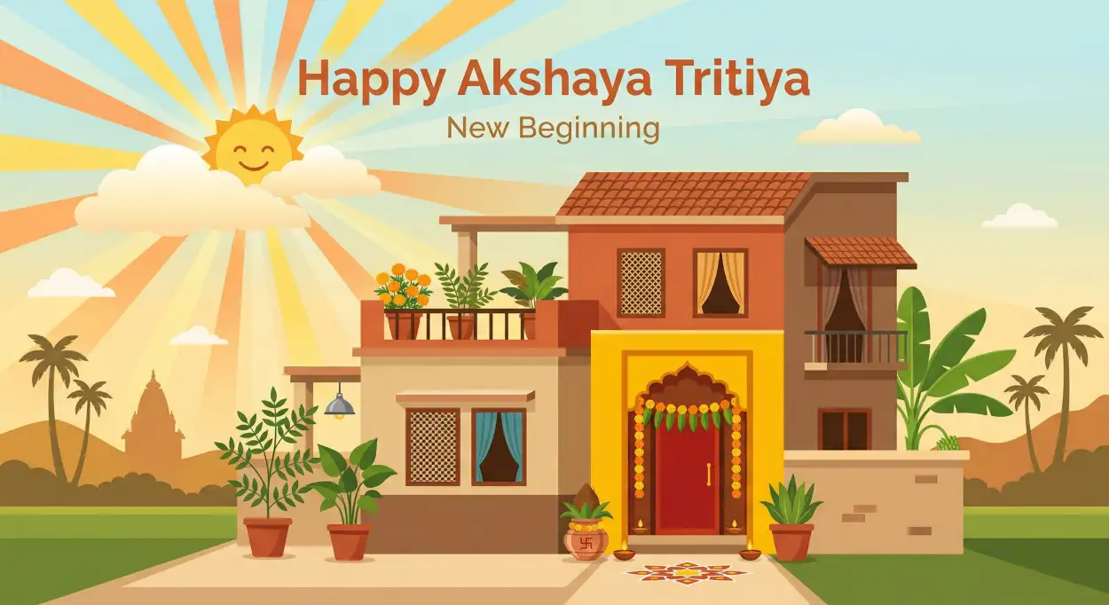 Free Download Akshaya Tritiya Modern Banner Images - High Quality Happy Akshaya Tritiya 2026 Image