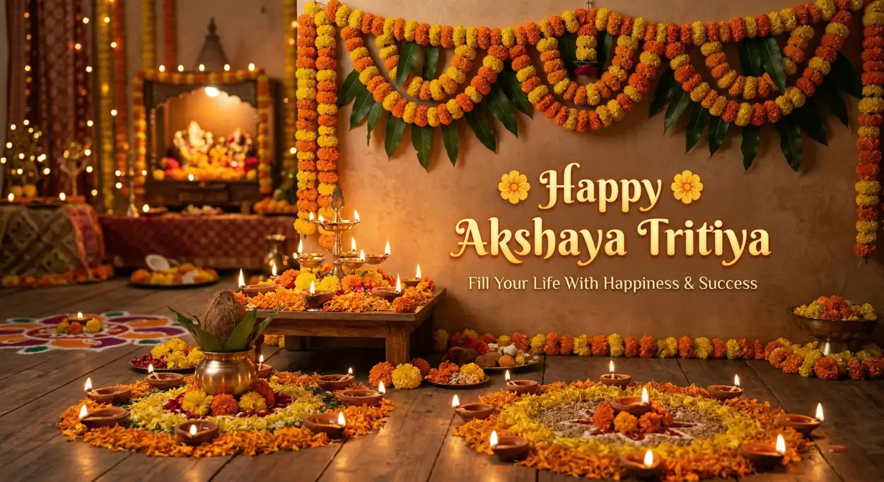 Free Download Akshaya Tritiya Puja Background Hd Images Free - High Quality Happy Akshaya Tritiya 2026 Background Image