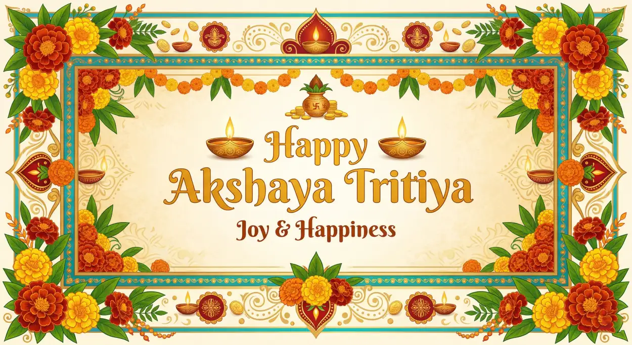 Free Download Akshaya Tritiya Social Media Post Template Free - High Quality Happy Akshaya Tritiya 2026 Image