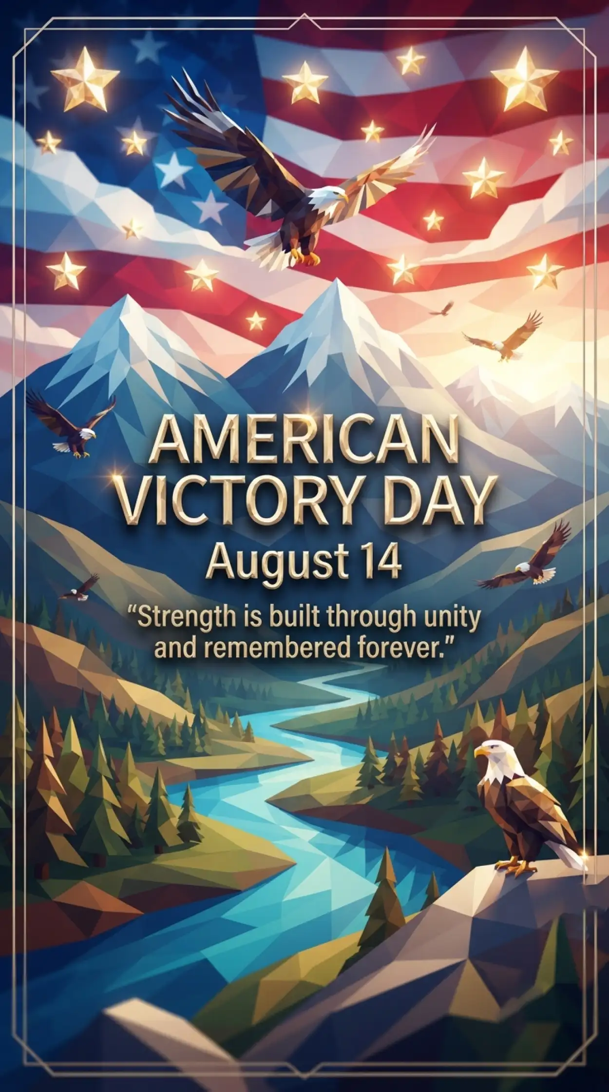 Free Download American Victory Day Flyer - High Quality American Victory Day 2026 Image