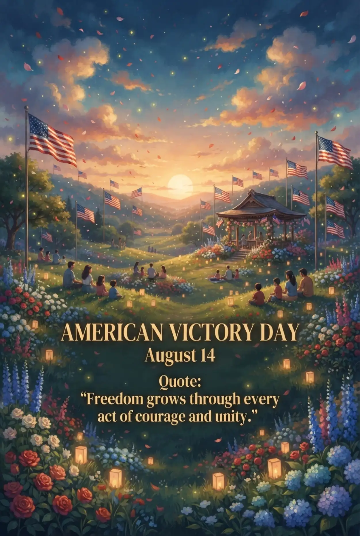 Free Download American Victory Day Instagram Post - High Quality American Victory Day 2026 Image