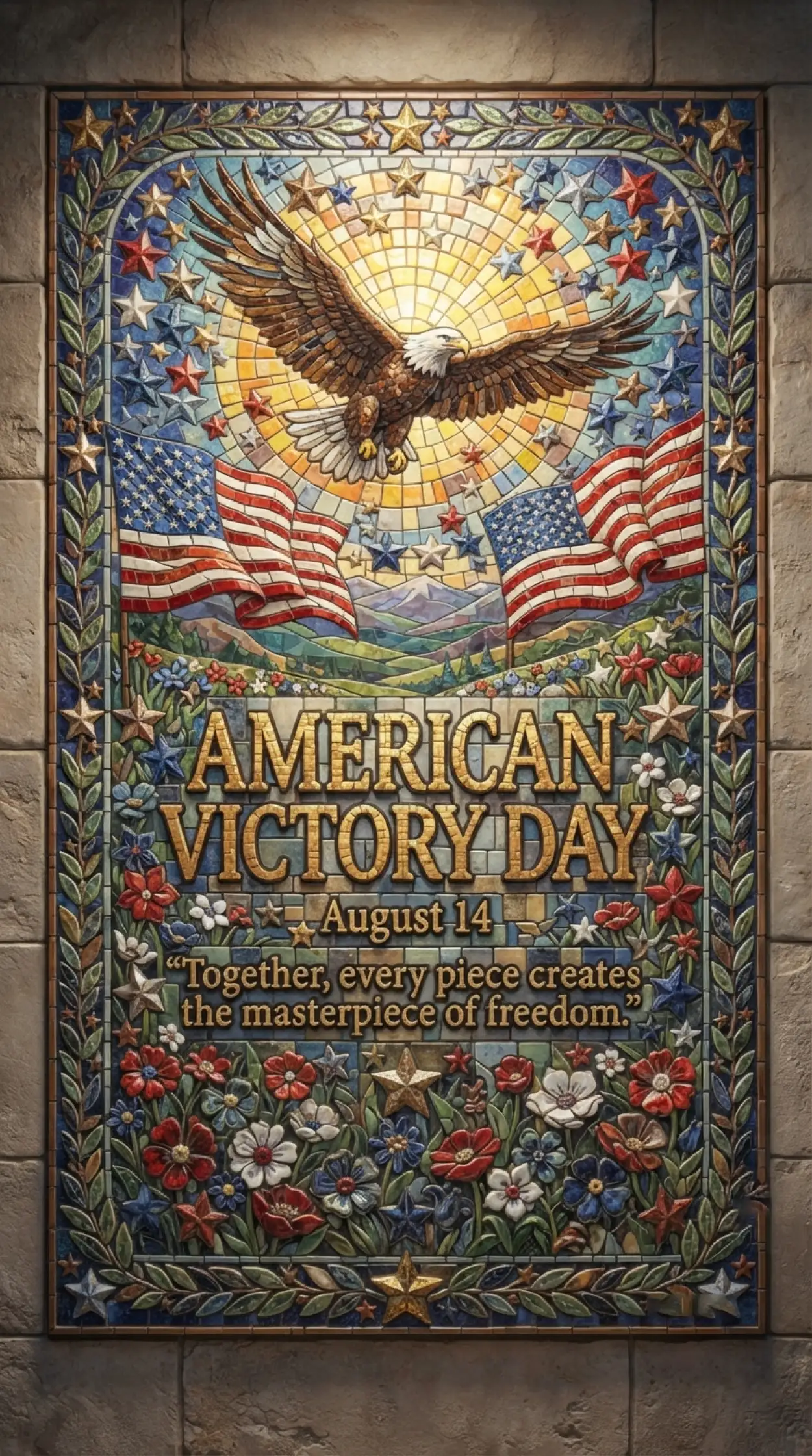Free Download American Victory Day Poster - High Quality American Victory Day 2026 Image