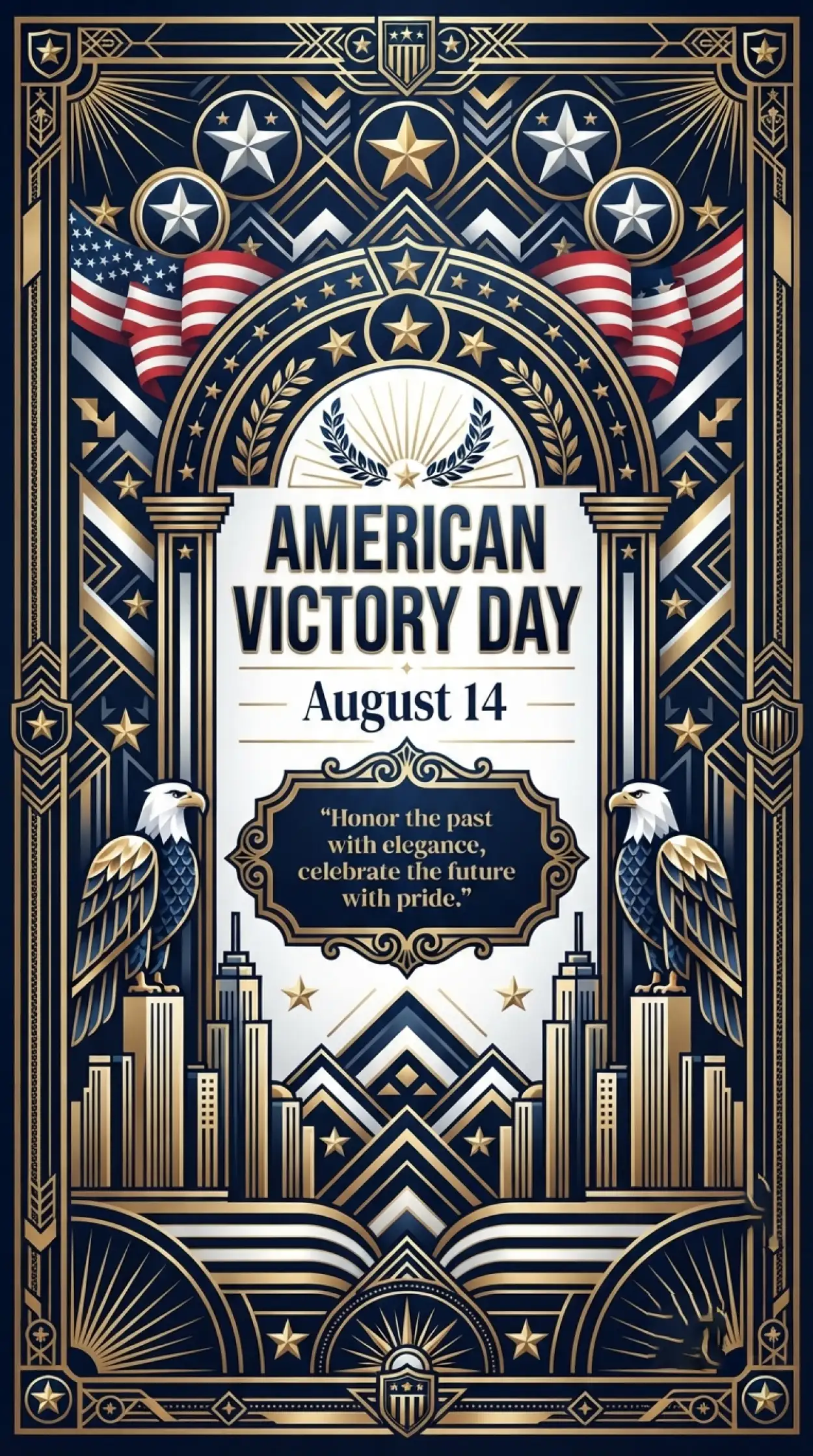 Free Download American Victory Day Printable Poster - High Quality American Victory Day 2026 Image