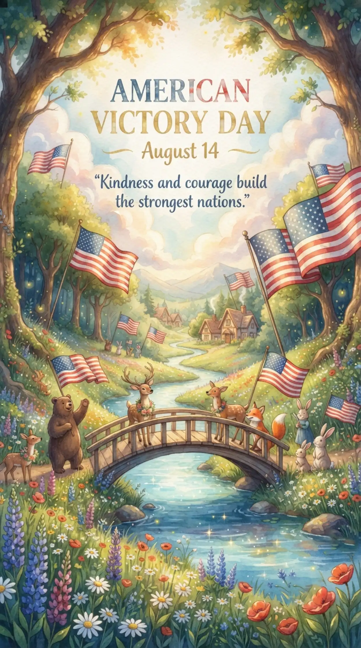 Free Download American Victory Day Remembrance - High Quality American Victory Day 2026 Image