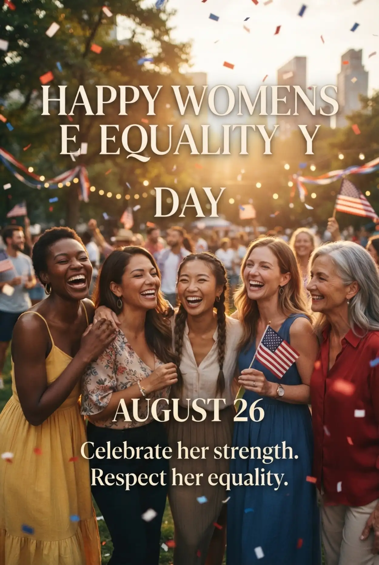 Free Download American Womens Equality Day 2026 Greetings - High Quality American Womens Equality Day 2026 Image