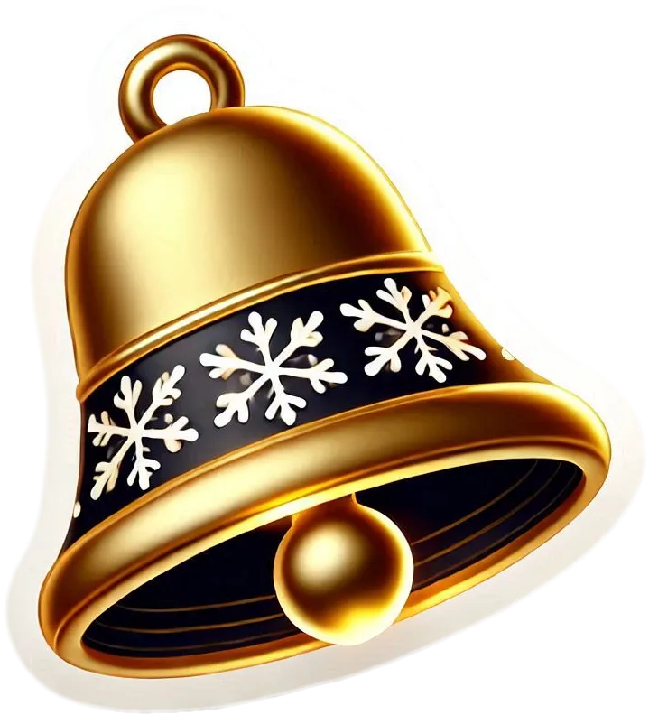 Animated Christmas Bell Png For Presentations - Royalty Free Christmas Bell Image | Pngmagic Free Download Animated Christmas Bell Png For Presentations - High Quality Christmas Bell PNG Image