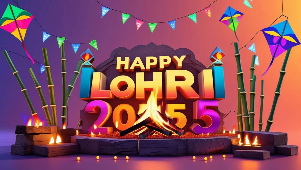 Animated Happy Lohri Greetings With Festive Effects - Royalty Free Happy Lohri Greetings 2025 Image | Pngmagic Free Download Animated Happy Lohri Greetings With Festive Effects - High Quality Happy Lohri Greetings 2025 Background