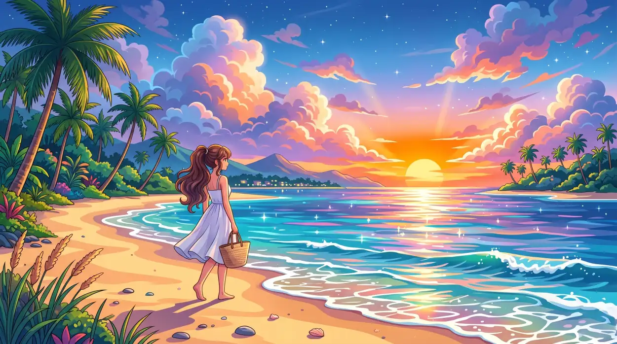 Free Download Anime Style Summer Aesthetic Wallpaper Hd - High Quality Summer Aesthetic Wallpaper Image