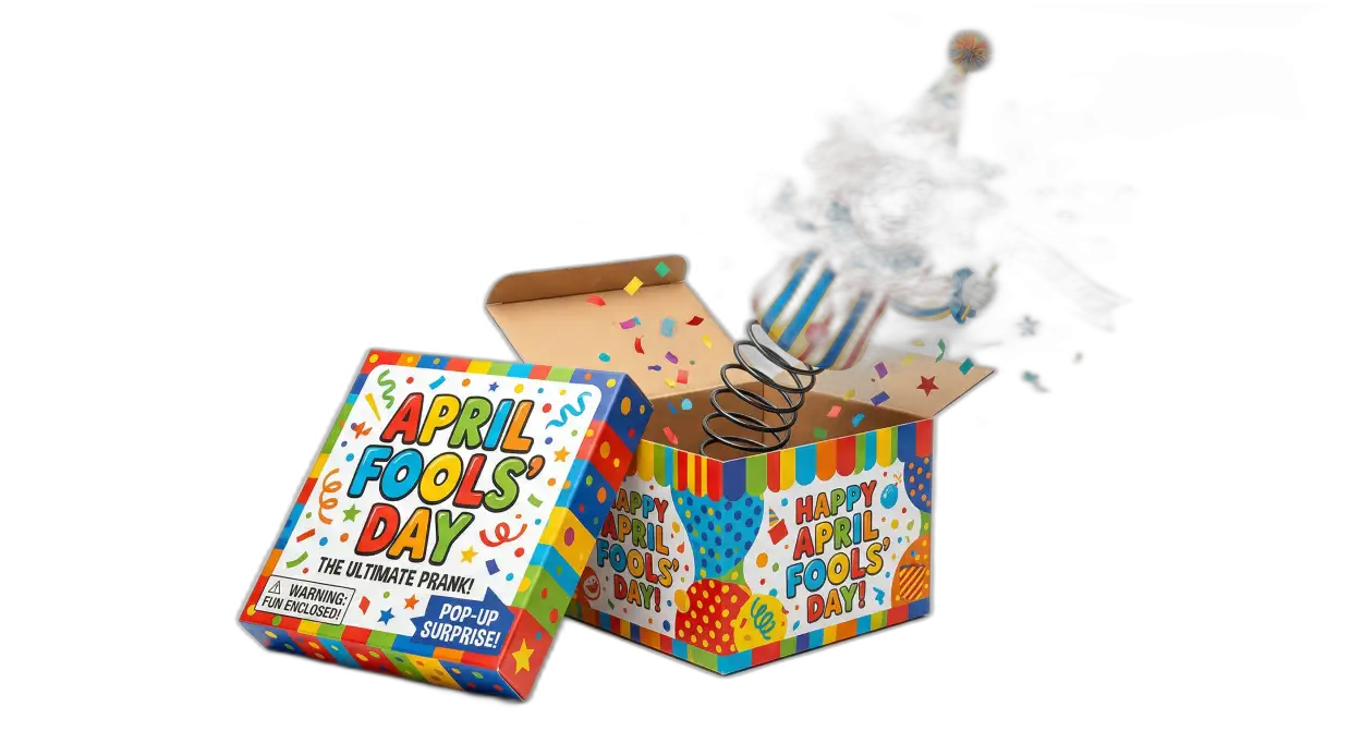 Free Download April Fools Day Png Prank Surprise Box Clipart - High Quality April Fools Day PNG Transparent PNG