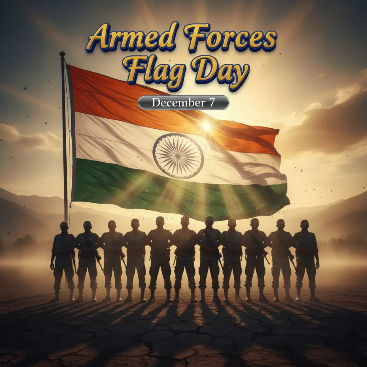 Free Download Armed Forces Flag Day Indian Navy Poster - High Quality Armed Forces Flag Day Background