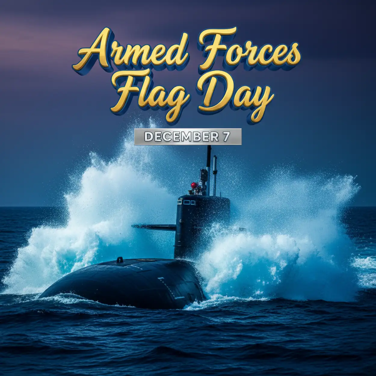 Free Download Armed Forces Flag Day Photoshop Editable Template - High Quality Armed Forces Flag Day Background