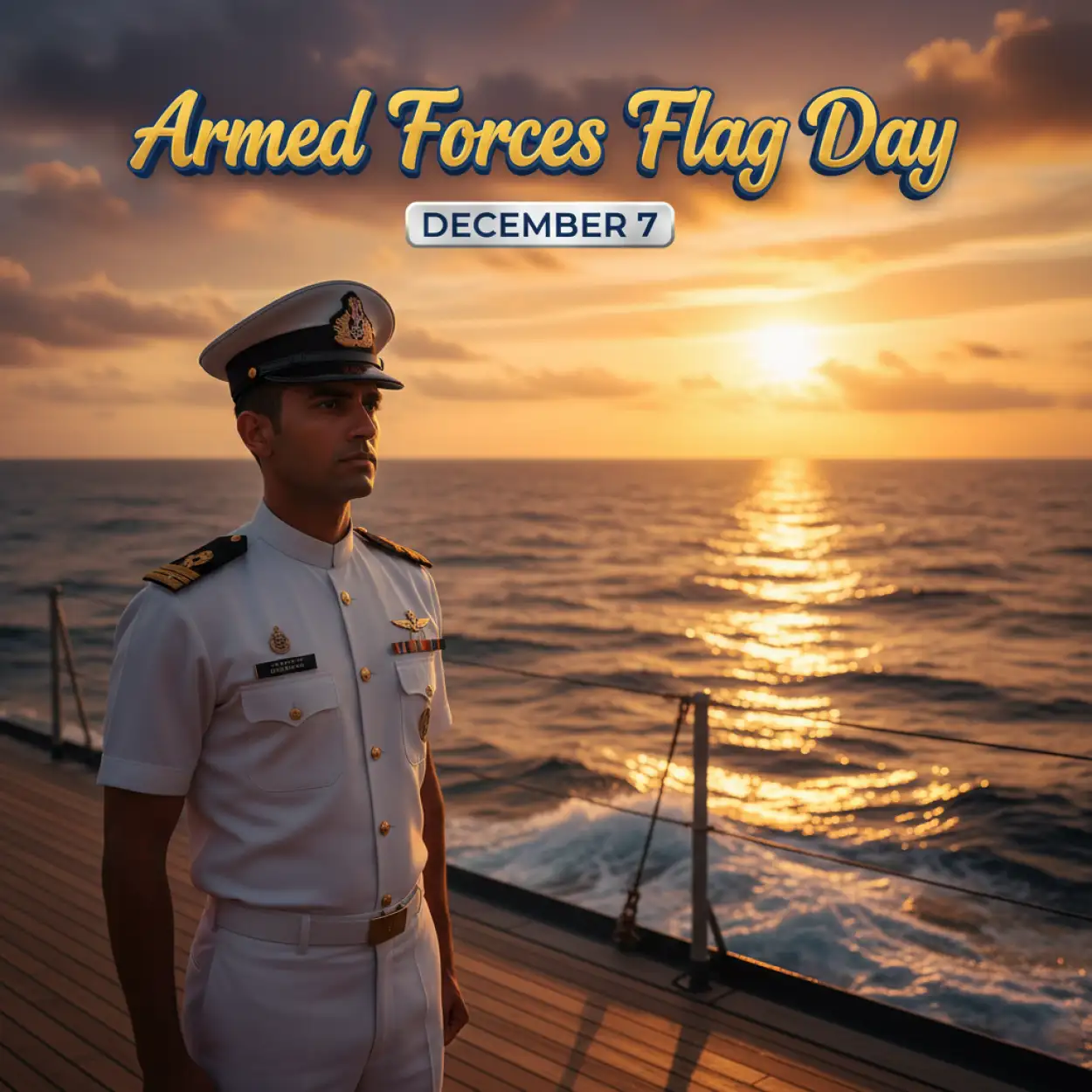 Free Download Armed Forces Flag Day Students Project Poster - High Quality Armed Forces Flag Day Background