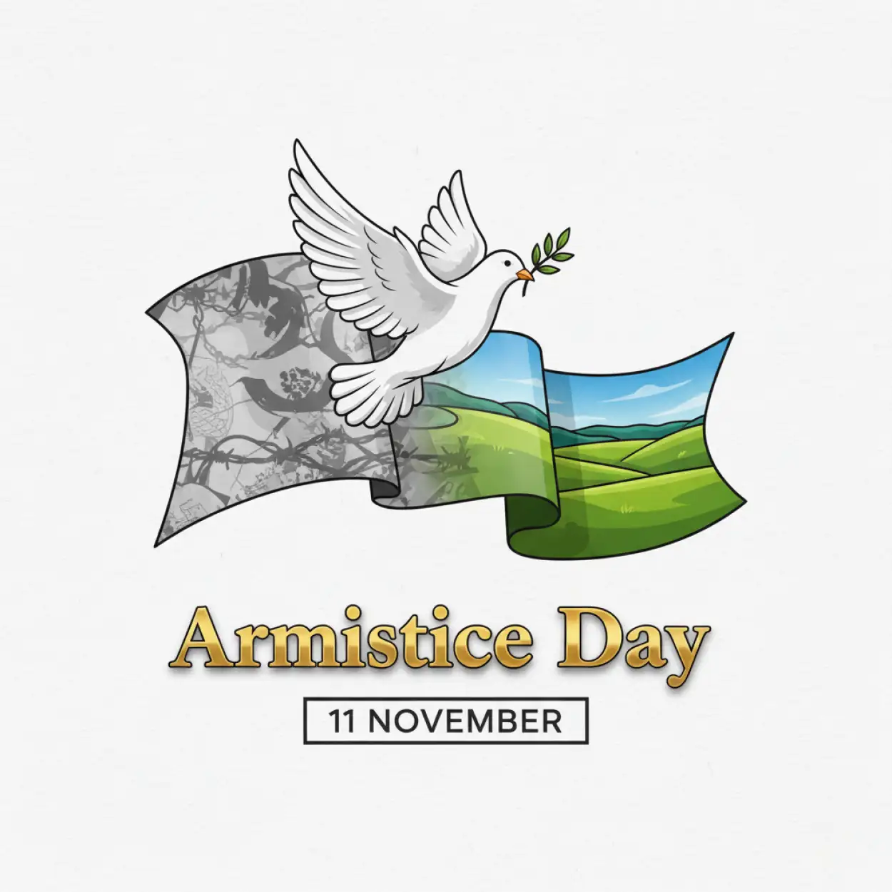 Free Download Armistice Day Memorial Cross And Red Poppy Wreath Transparent Png - High Quality Armistice Day Transparent PNG