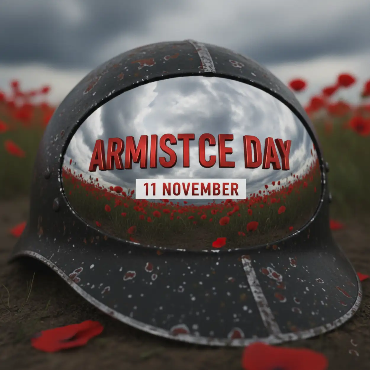 Free Download Armistice Day Remembrance Poster Design With Soldier Silhouette Background - High Quality Armistice Day Background