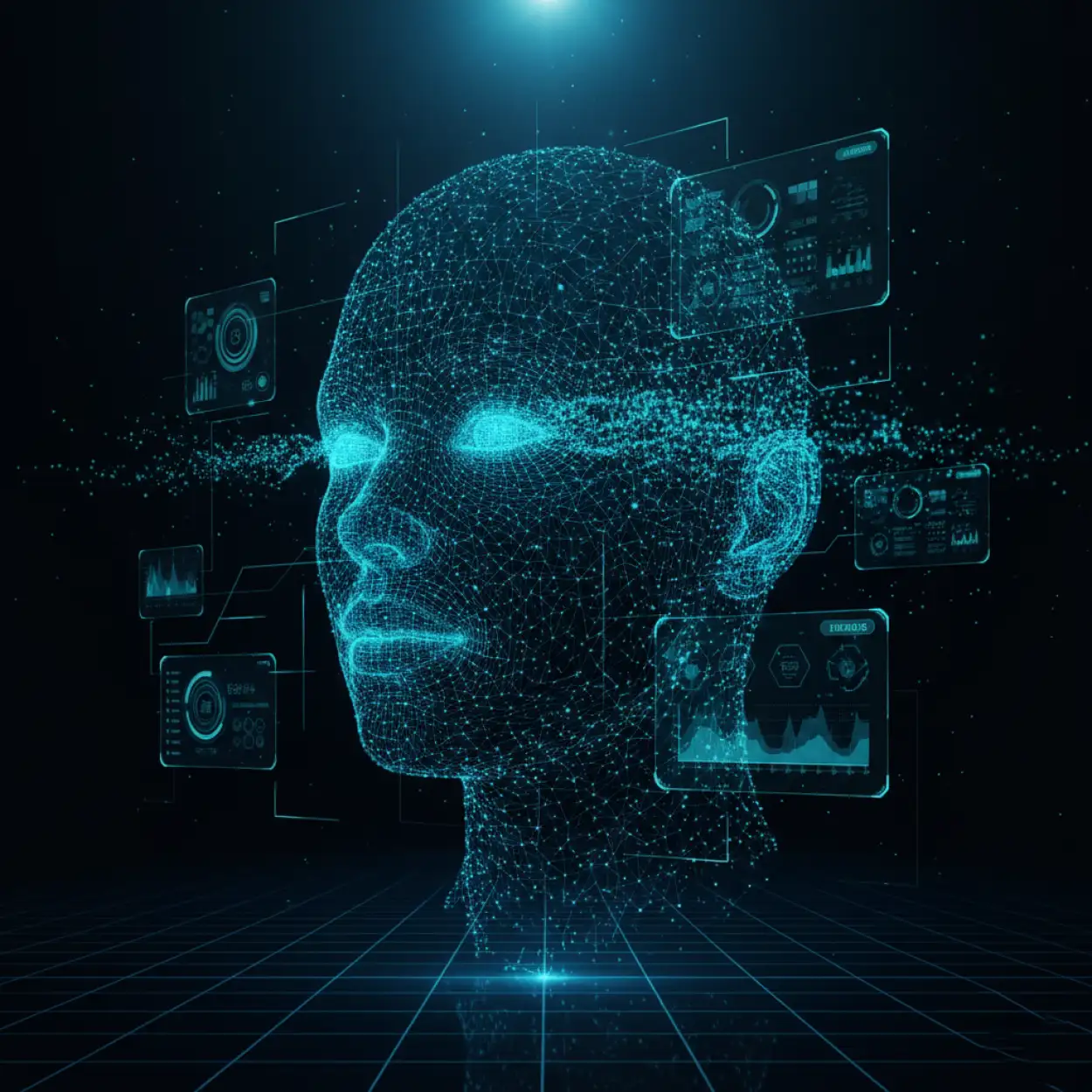 Free Download Artificial Intelligence Tech Background 2 - High Quality Tech Background Background