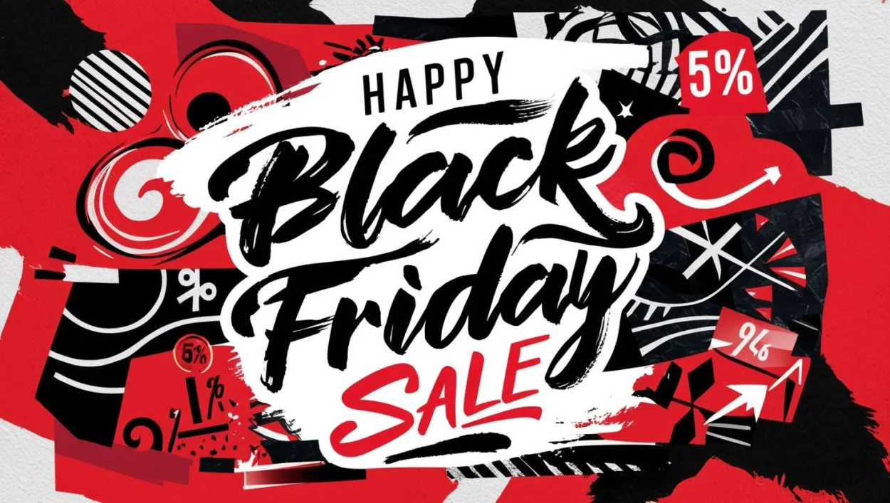Free Download Artistic Black Friday Sale Collage - High Quality Happy Black Friday Sale Background