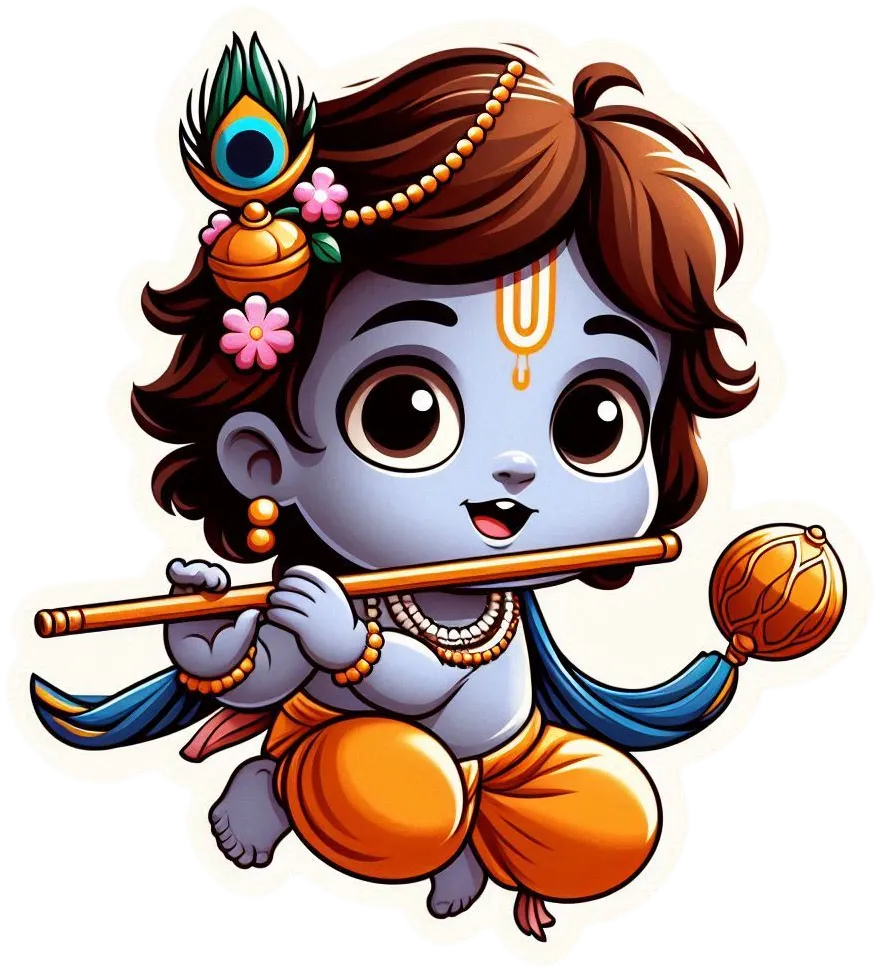 Artistic Lord Krishna With Flute Png Image For Designers - Royalty Free Lord Krishna PNG Image | Pngmagic Free Download Artistic Lord Krishna With Flute Png Image For Designers - High Quality Lord Krishna PNG PNG Image
