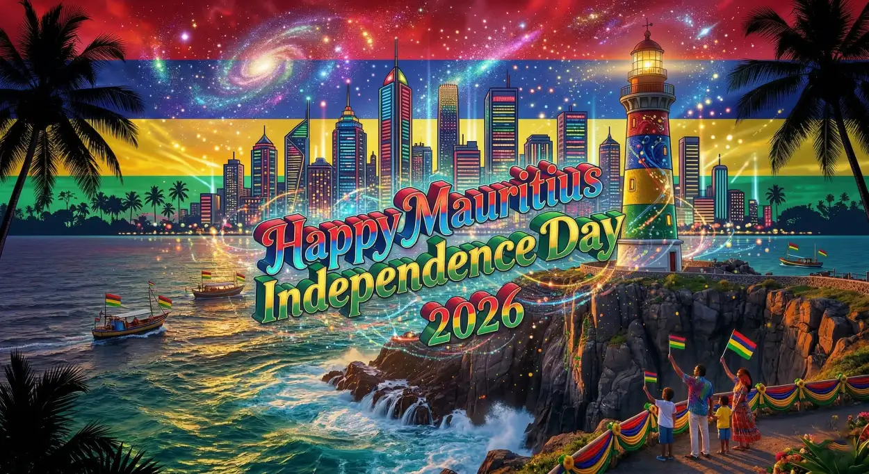 Free Download Artistic Mauritius Independence Day 2026 Poster Design - High Quality Happy Mauritius Independence Day 2026 Image