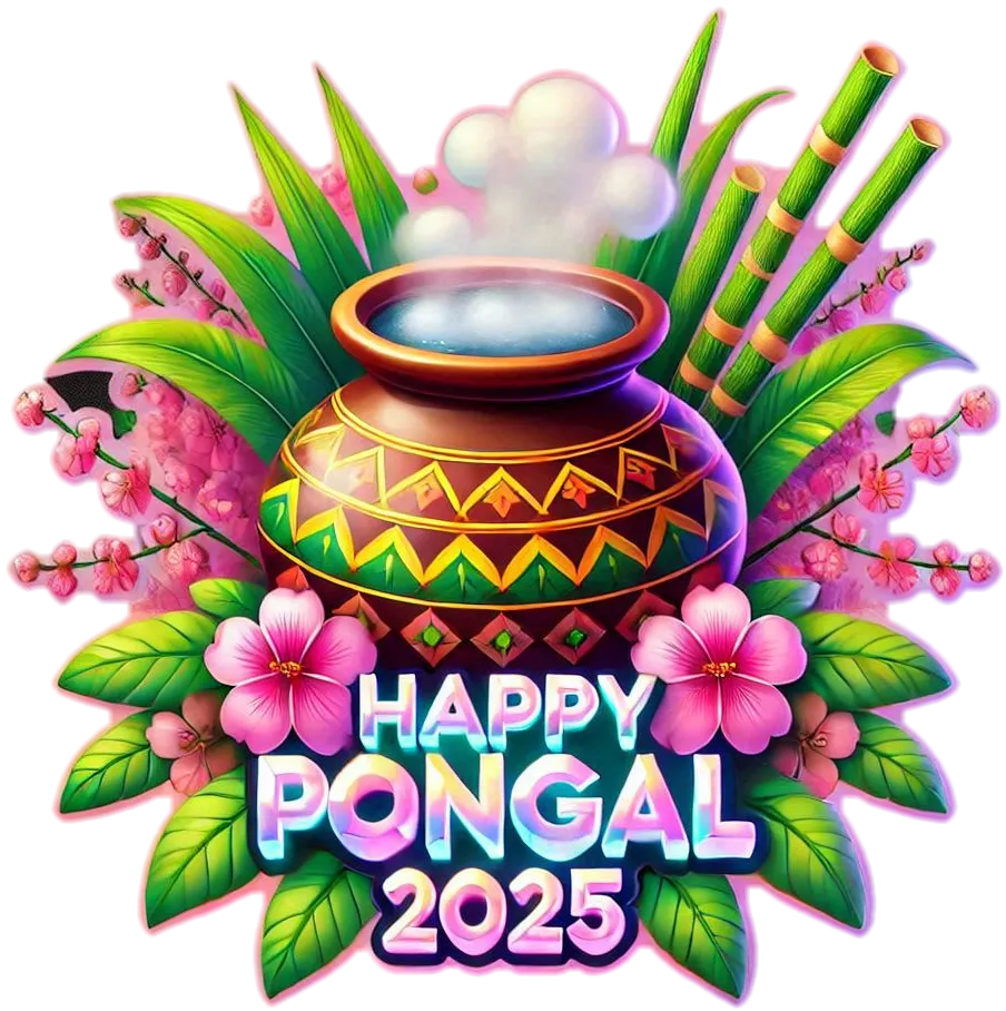 Artistic Pongal Holiday Png With Rangoli Patterns - Royalty Free Happy Pongal Holiday And Wishes PNG Image | Pngmagic Free Download Artistic Pongal Holiday Png With Rangoli Patterns - High Quality Happy Pongal Holiday And Wishes PNG PNG Image