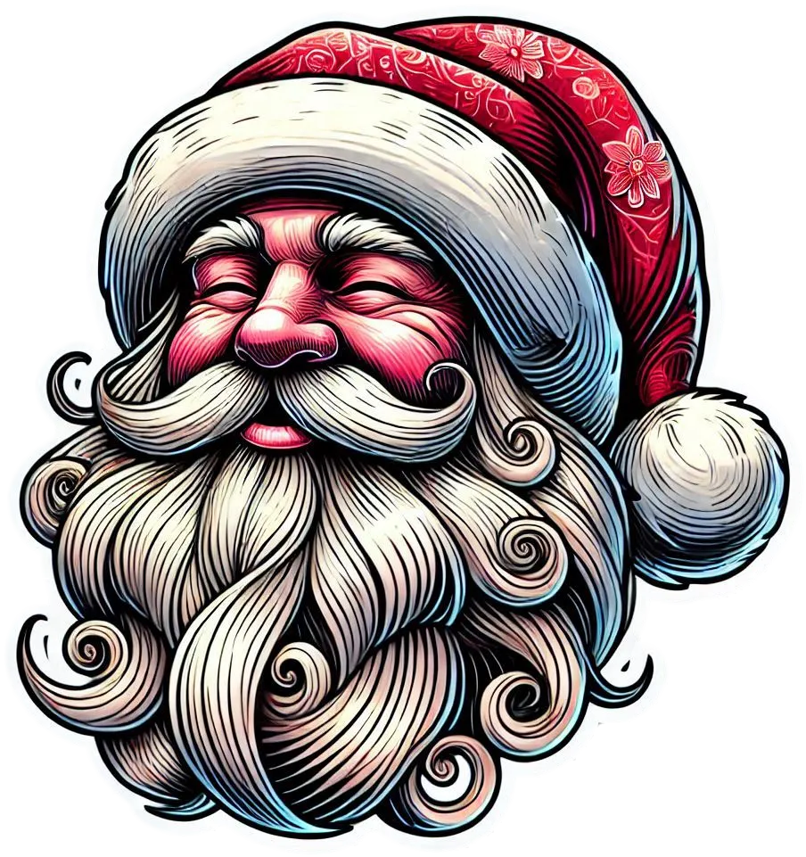 Artistic Smiling Santa Claus Png Illustration - Royalty Free Smiling Santa Claus Png Image | Pngmagic Free Download Artistic Smiling Santa Claus Png Illustration - High Quality Smiling Santa Claus Png PNG Image