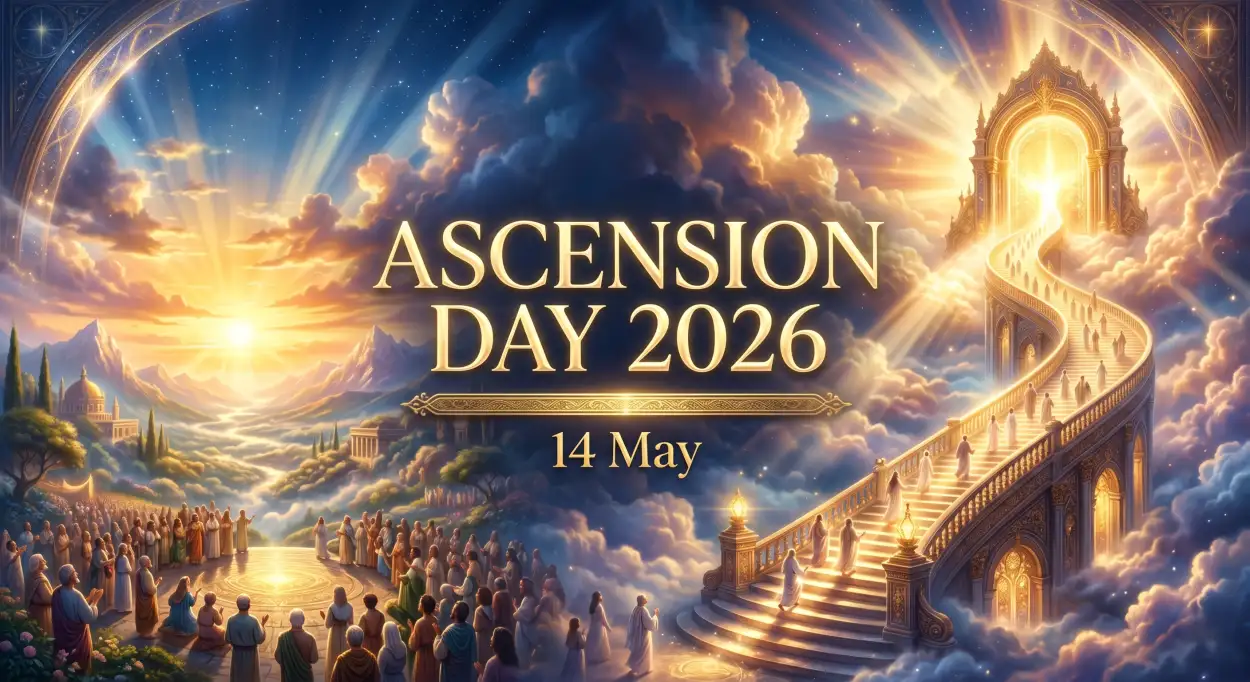 Free Download Ascension Day 2026 Bible Scripture Quotes - High Quality Ascension Day 2026 Wishes Image