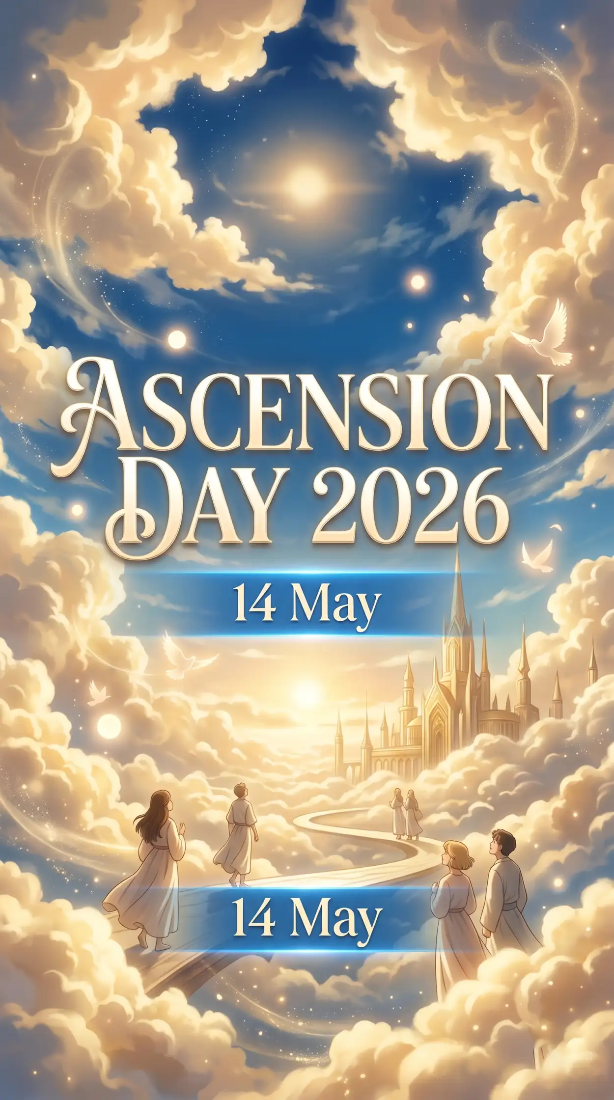 Free Download Ascension Day 2026 Greeting Card Ideas - High Quality Ascension Day 2026 Wishes Image