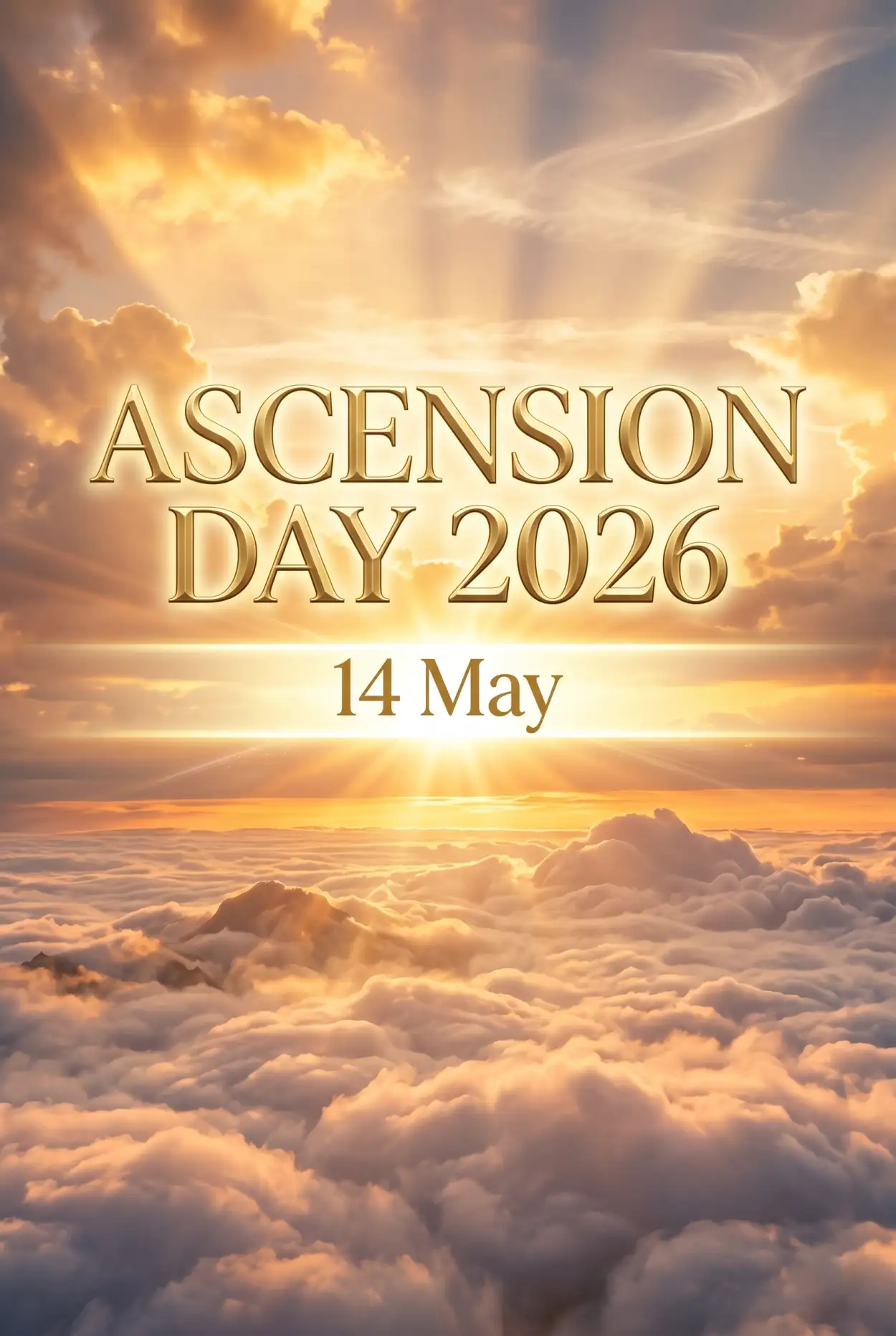 Free Download Ascension Day 2026 Greetings - High Quality Ascension Day 2026 Wishes Image