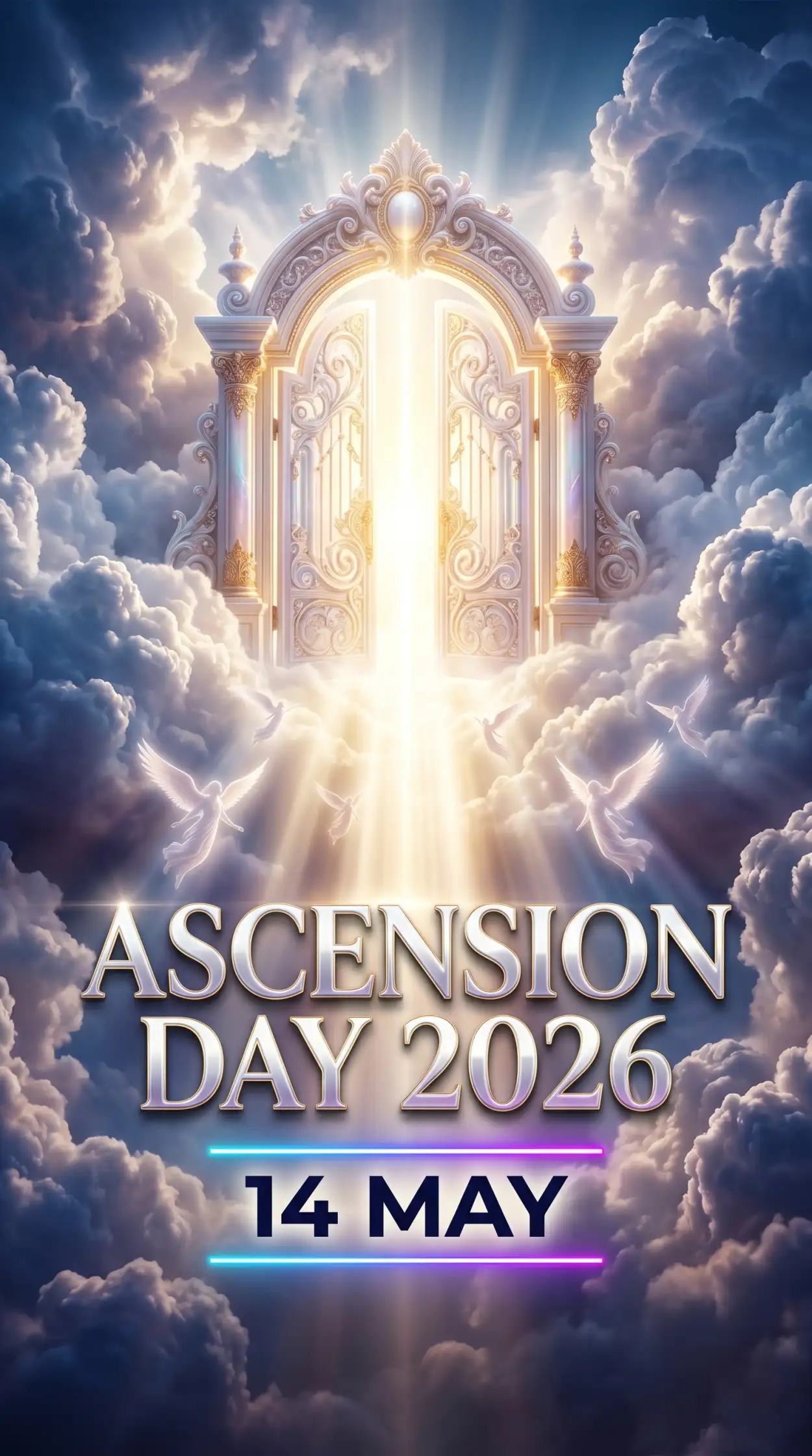 Free Download Ascension Day 2026 Poster Ideas - High Quality Ascension Day 2026 Wishes Image