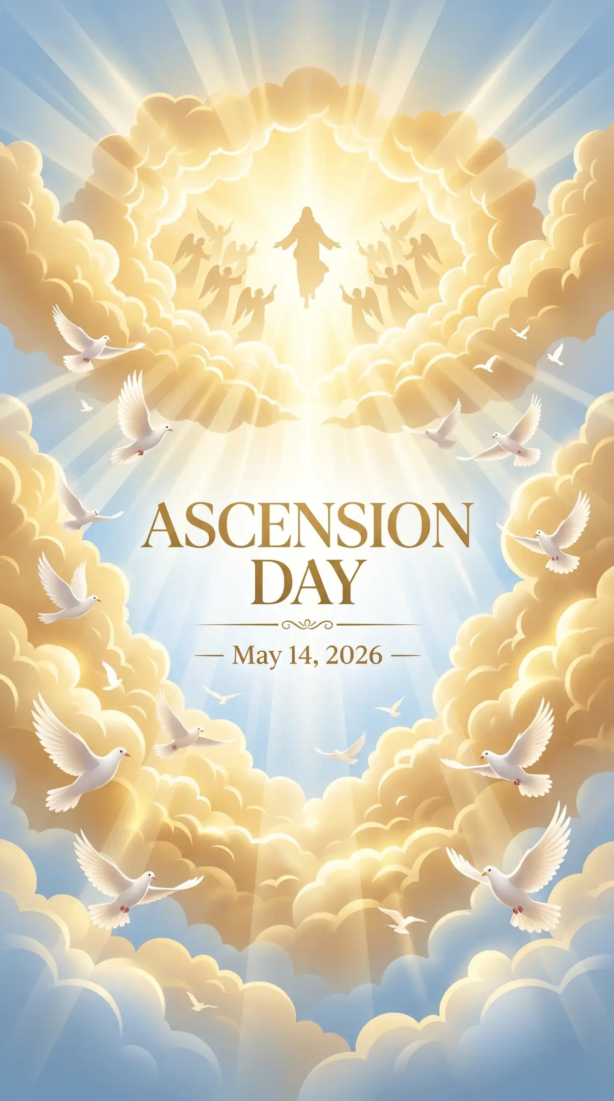 Free Download Ascension Day 2026 Premium Vector Art - High Quality Ascension Day 2026 Wishes Image