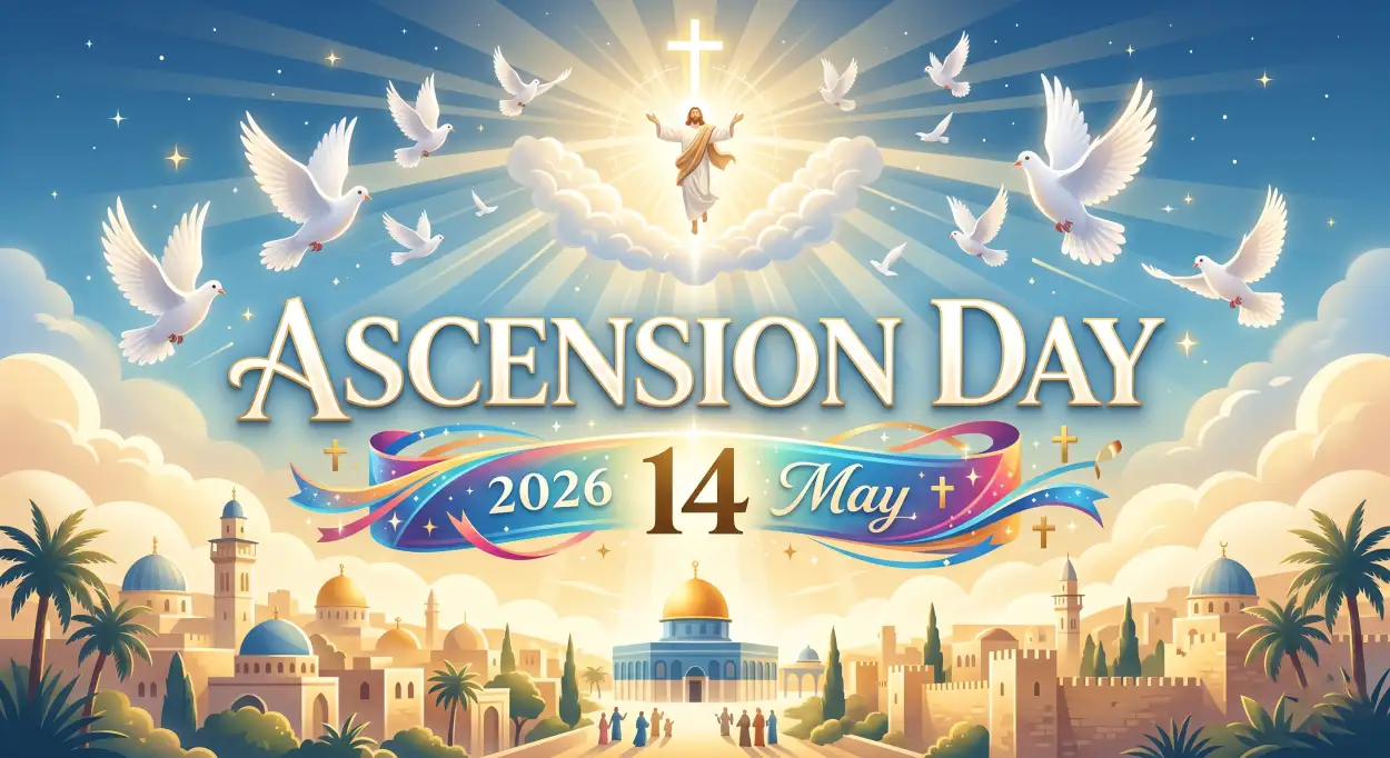 Free Download Ascension Day 2026 Religious Celebration Ideas - High Quality Ascension Day 2026 Wishes Image