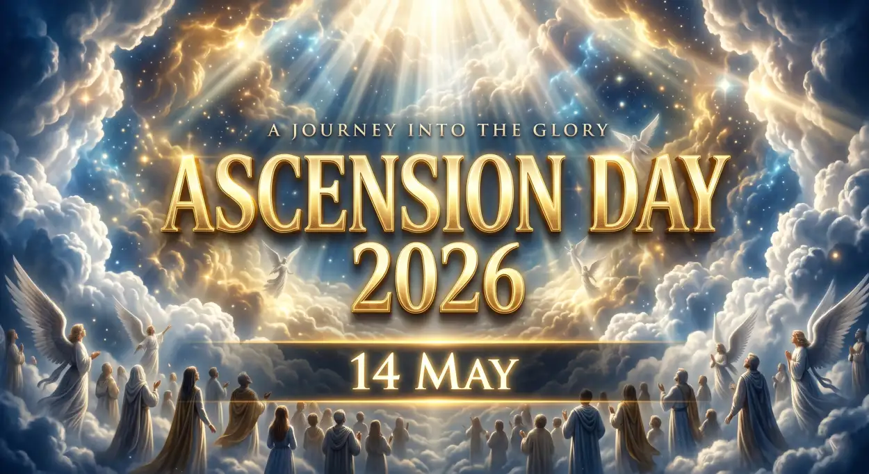 Free Download Ascension Day 2026 Religious Status - High Quality Ascension Day 2026 Wishes Image