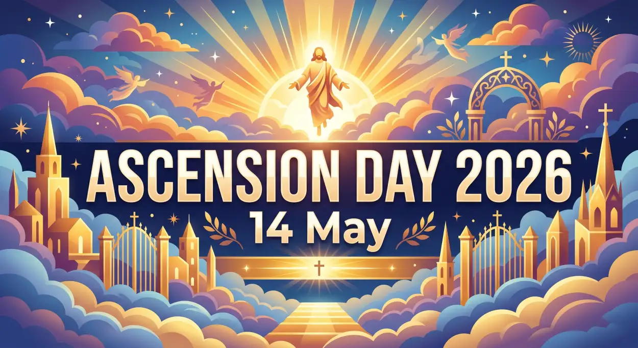 Free Download Ascension Day 2026 Social Media Post - High Quality Ascension Day 2026 Wishes Image