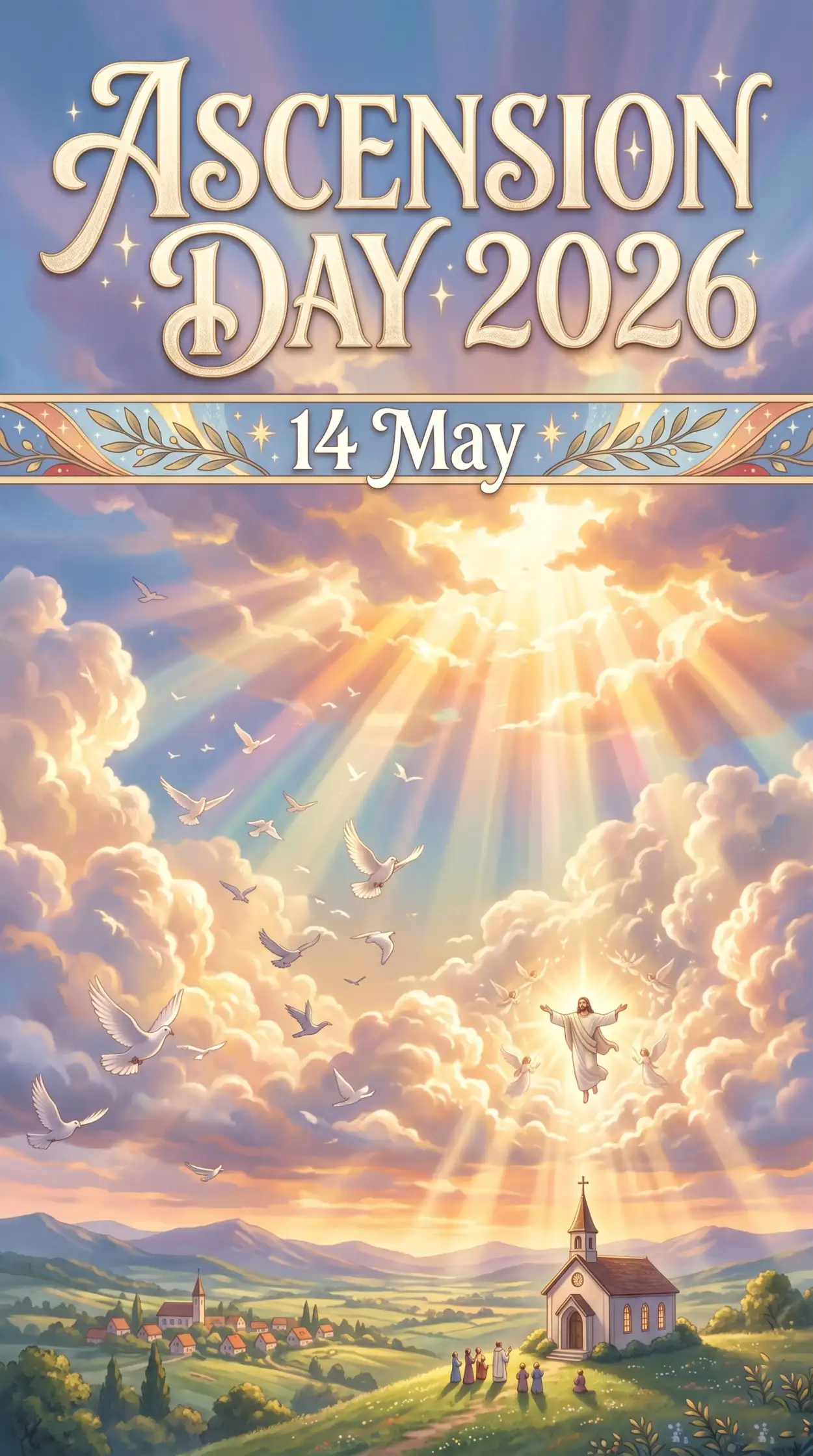 Free Download Ascension Day 2026 Worship Social Banner - High Quality Ascension Day 2026 Wishes Image