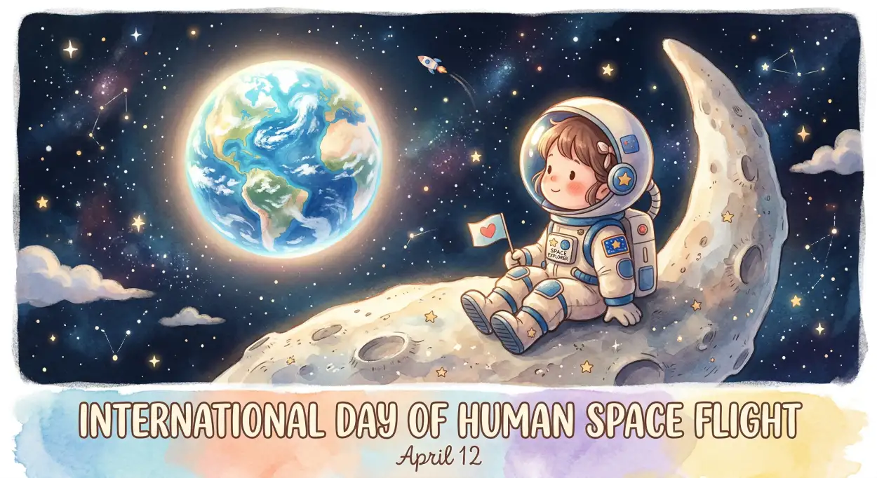 Free Download Astronaut Holding Earth Png Transparent Free Download - High Quality International Day Of Human Space Flight 2026 Transparent PNG