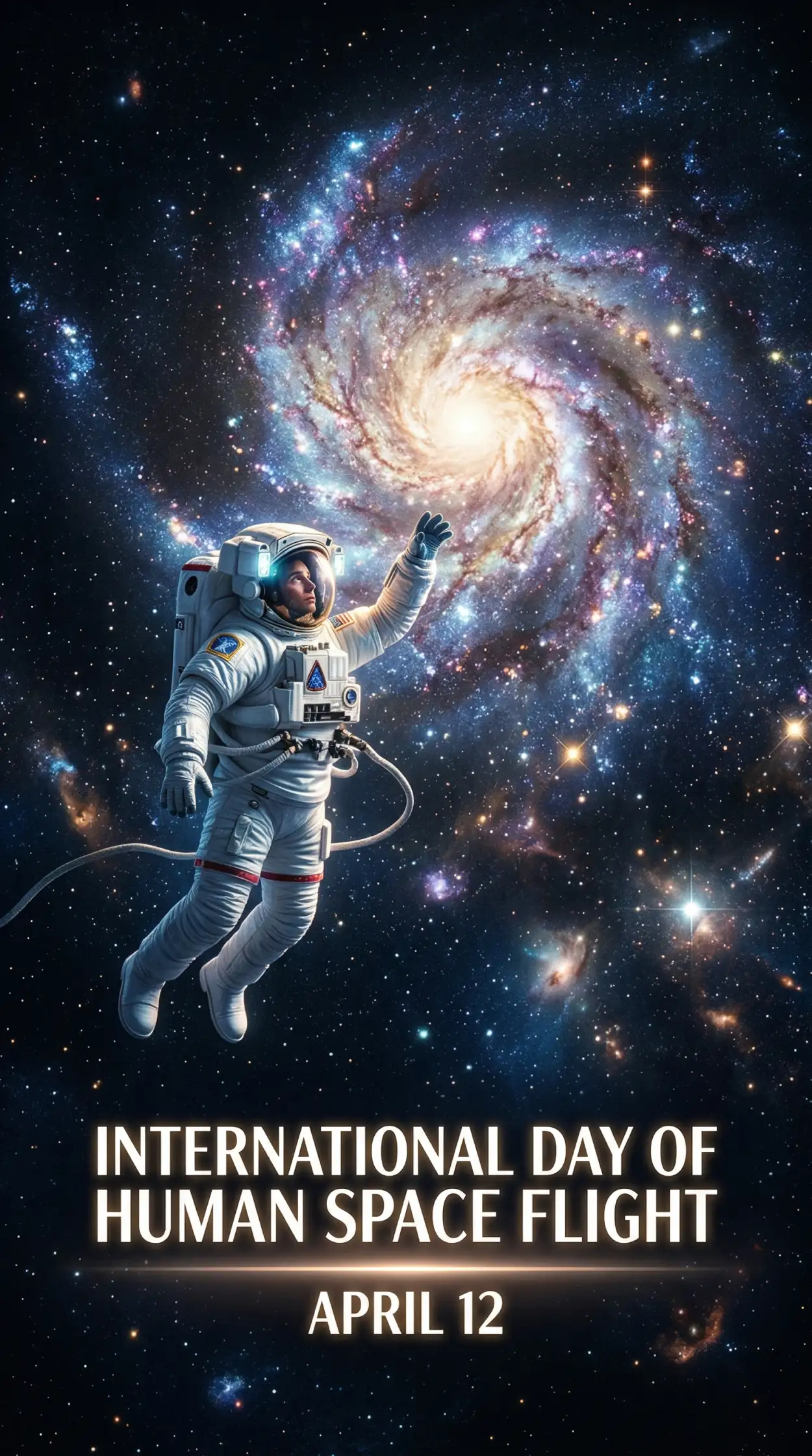 Free Download Astronaut Poster Design Hd - High Quality International Day Of Human Space Flight 2026 Image