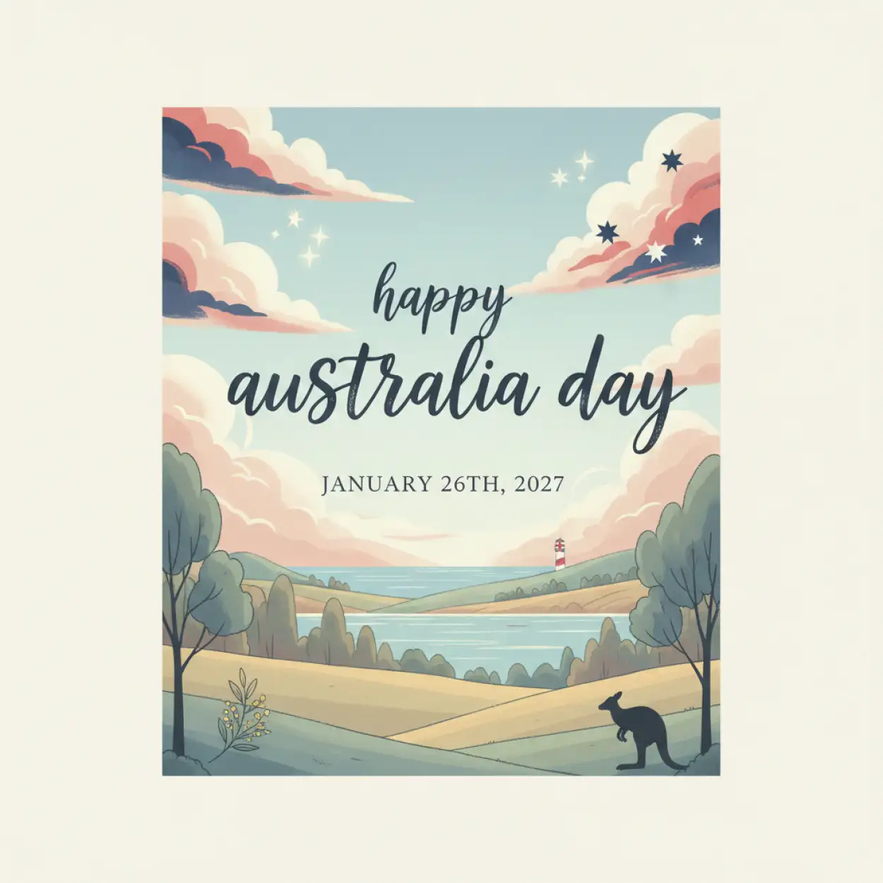 Australia Day Creative Illustration - Royalty Free Happy Australia Day Image | Pngmagic Free Download Australia Day Creative Illustration - High Quality Happy Australia Day Background