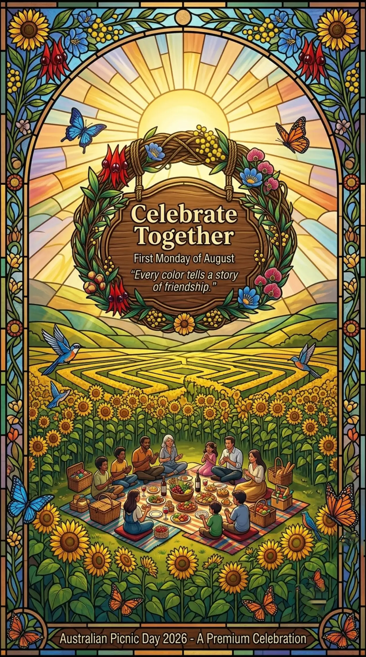 Free Download Australia Picnic Day 2026 Decorative Banner - High Quality Australia Picnic Day 2026 Image
