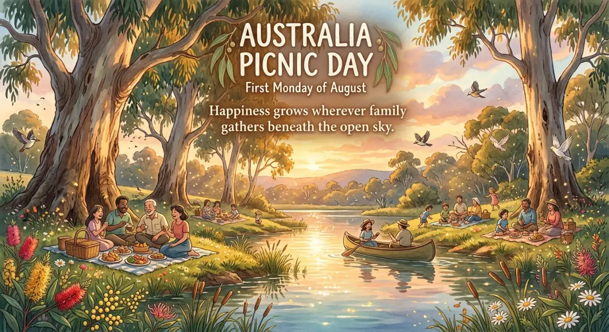 Free Download Australia Picnic Day 2026 Family Day Celebration - High Quality Australia Picnic Day 2026 Image