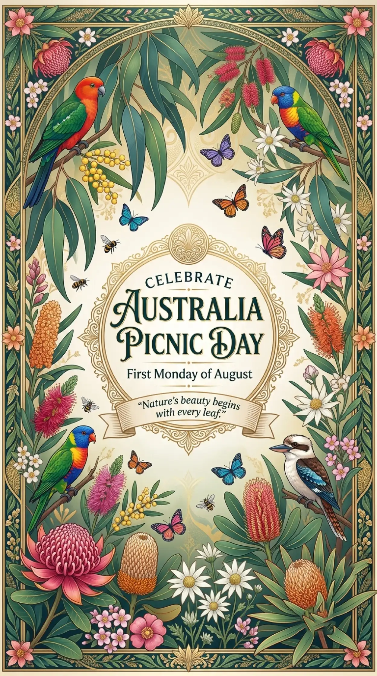 Free Download Australia Picnic Day 2026 Flyer Template - High Quality Australia Picnic Day 2026 Image