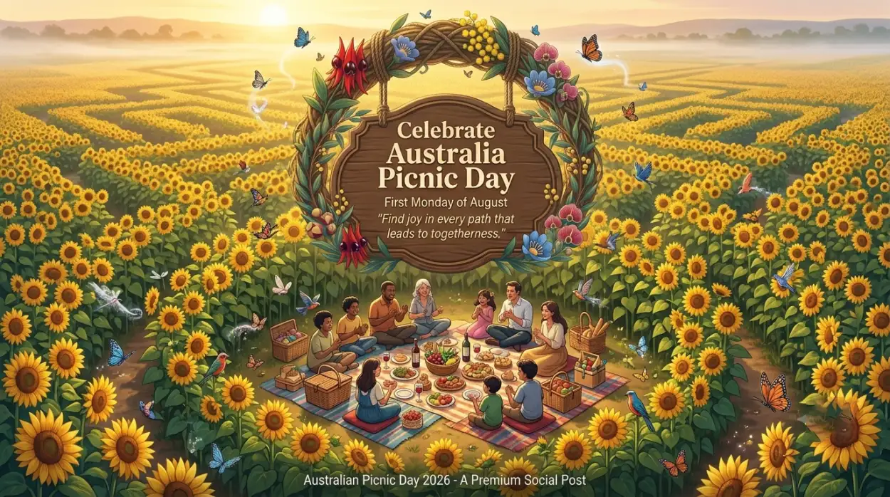 Free Download Australia Picnic Day 2026 Outdoor Lifestyle Illustration - High Quality Australia Picnic Day 2026 Image