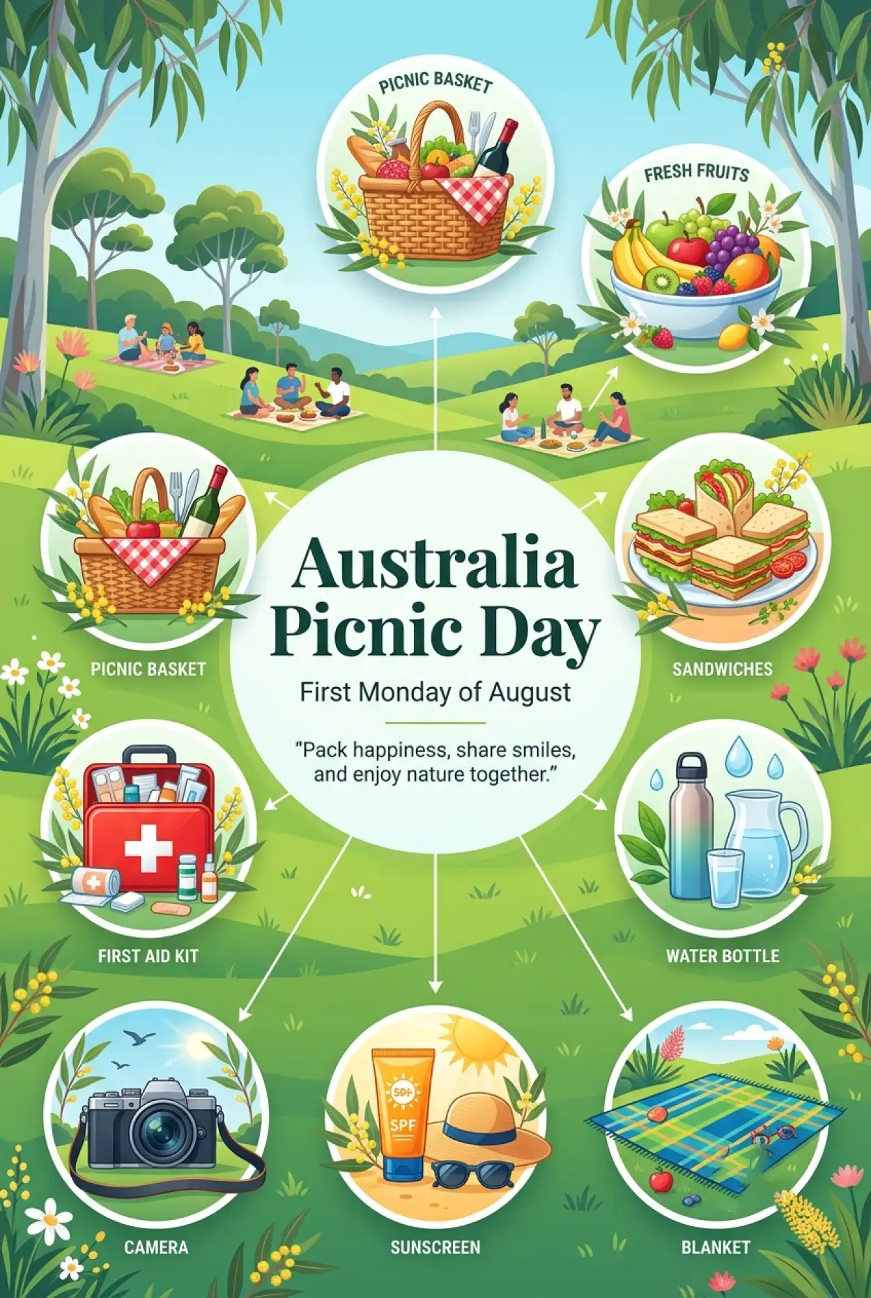 Free Download Australia Picnic Day 2026 Pinterest Pin Design - High Quality Australia Picnic Day 2026 Image
