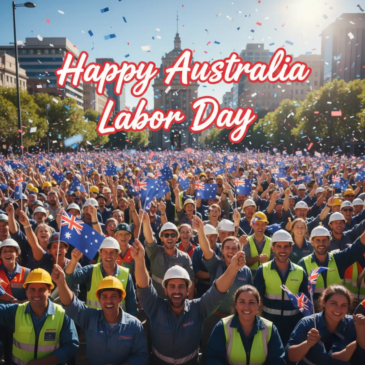 Free Download Australian Labor Day Workers March - High Quality Australian Labor Day Image