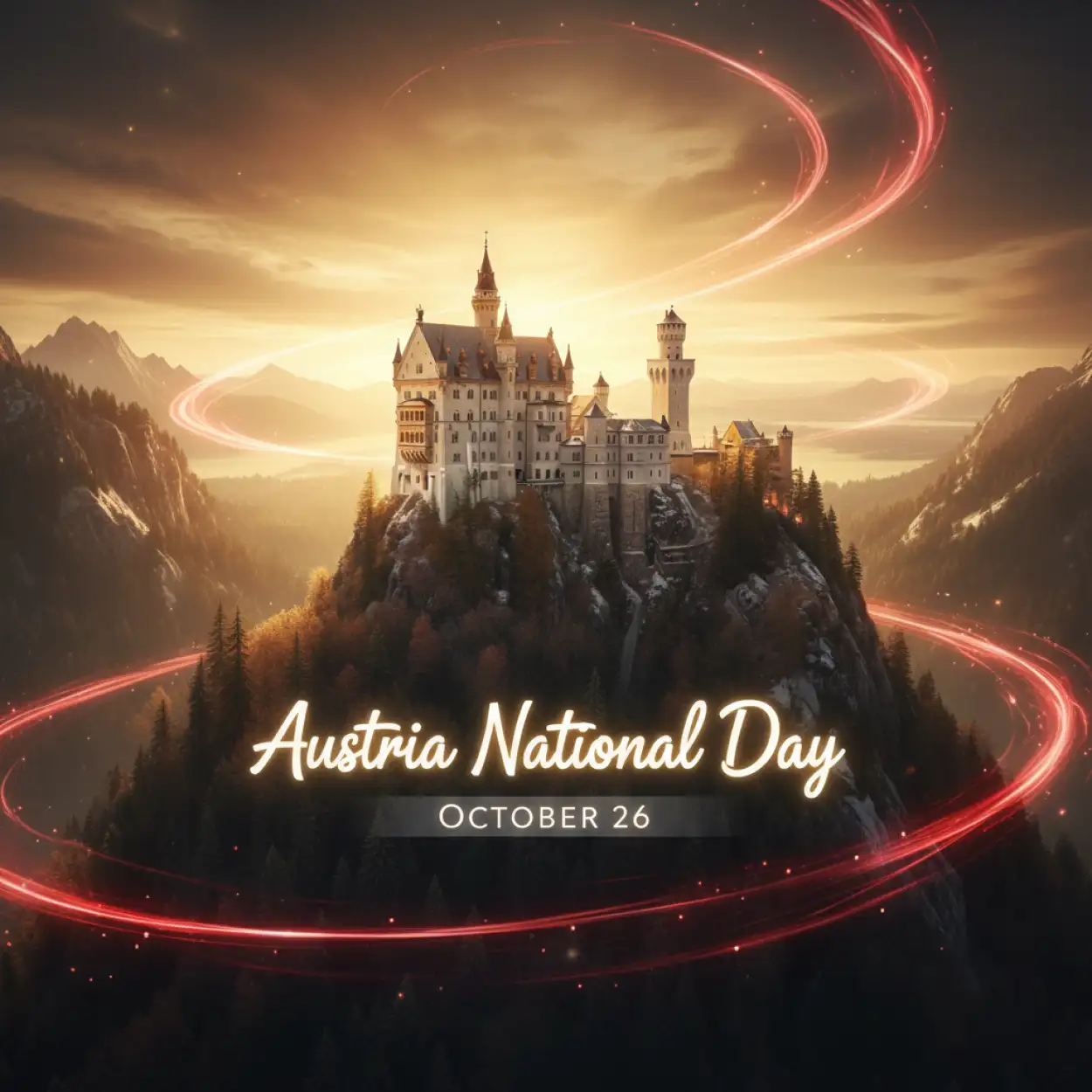 Free Download Austria National Day 2025 Facebook Post Captions - High Quality Austria National Day 2025 Background