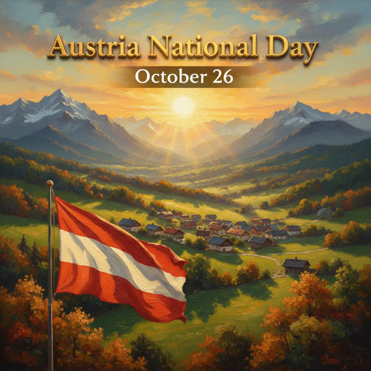 Free Download Austria National Day 2025 Wishes For Friends And Family - High Quality Austria National Day 2025 Image